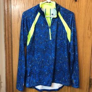 Quarter zip workout shirt